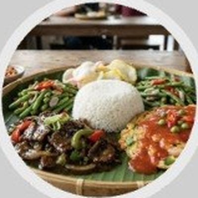 Sapi lada hitam dengan tumis buncis dan nasi putih